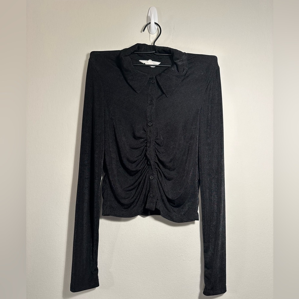 Glassons Black Sheer Long Sleeve